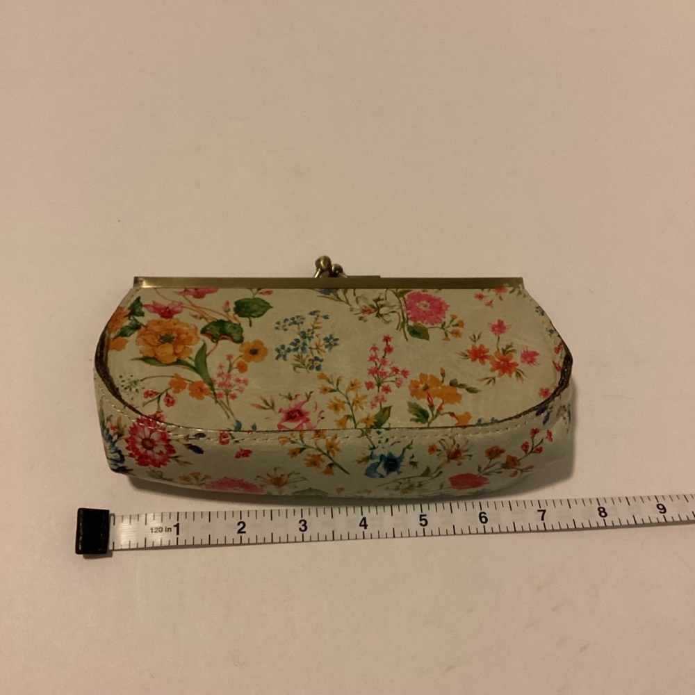 Patricia Nash Clutch Wallet Floal Print Leather KisslockTapestry - Picture 11 of 13